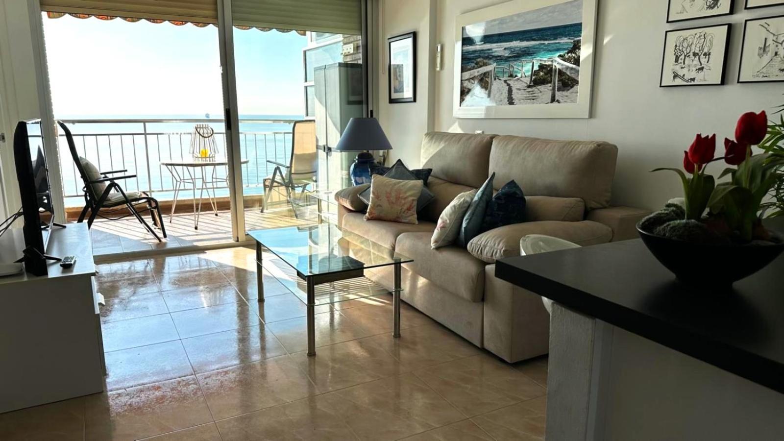 Con Vistas Al Mar Primera Linea De Playa Del Postiguet Apartament Alicante